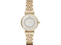 Montre Emporio Armani Classic AR1907 cadran nacre bracelet en acier or