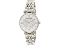 Montre Femme Emporio Armani Gianni T-Bar AR1925 Bracelet acier argenté