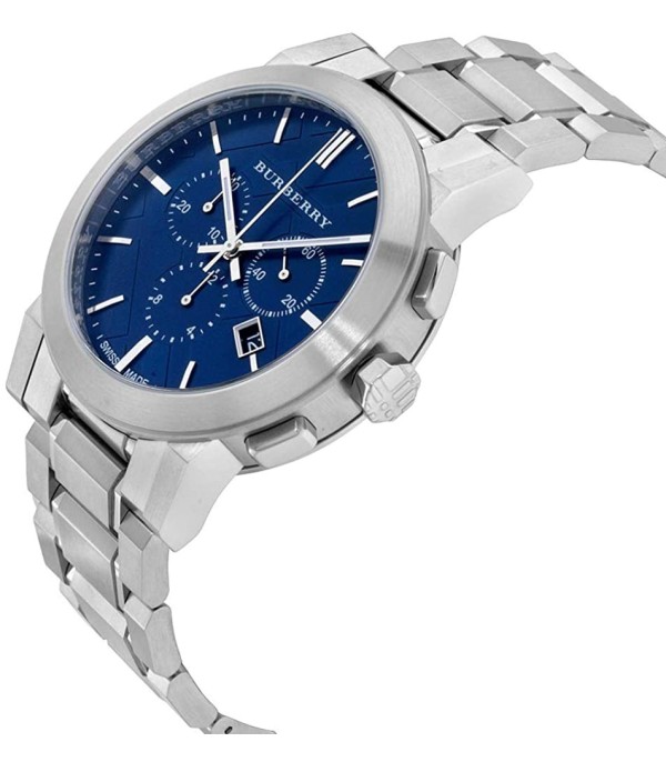 Montre Homme Burberry BU9363 The City Chronomètre fond bleu