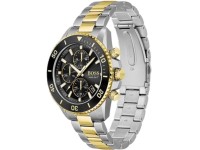 Montre Homme Hugo Boss Admiral 1513908 chronographe bicolore cadran noir