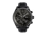 Montre Hugo Boss Grand Prix Chronomètre 1513474 cuir noir surpiqué