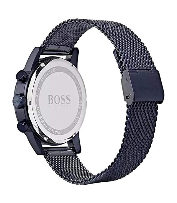 Montre Homme Hugo Boss Navigator 1513538 Bleu bracelet en maille milanaise