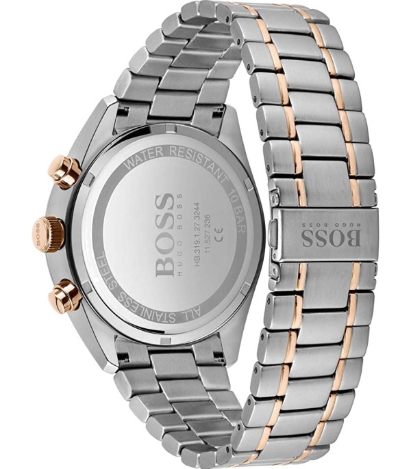 Montre Homme Hugo Boss Champion 1513819 chronographe bicolore bracelet acier