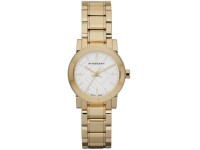 Montre Femme Burberry Heritage Swiss BU9203 en acier doré jaune