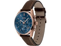 Montre Homme Hugo Boss Champion 1513817 bracelet en cuir perforé marron