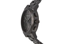 Montre Burberry The City BU9354 chronomètre rond noir en acier