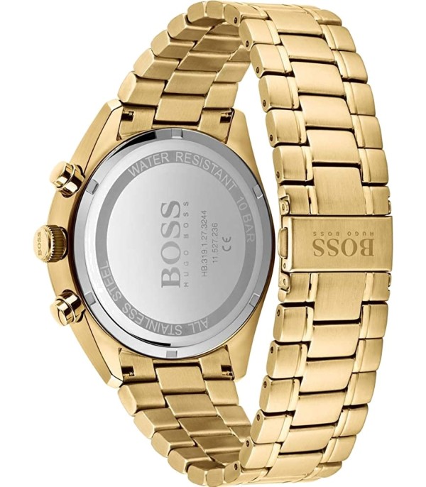 Montre Homme Hugo Boss Champion 1513848 bracelet acier doré jaune