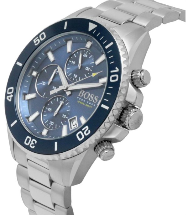 Montre Homme Hugo Boss Admiral 1513907 chronographe cadran bleu