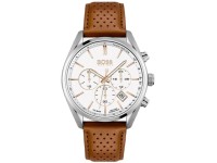 Montre Homme Hugo Boss Champion 1513879 bracelet en cuir perforé marron