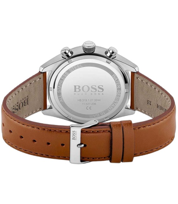 Montre Homme Hugo Boss Champion 1513879 bracelet en cuir perforé marron