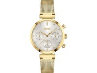 Montre Femme Hugo Boss Flawless 1502552 acier doré maille milanaise