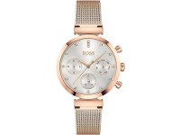 Montre Femme Hugo Boss Flawless 1502553 Maille milanaise or rose