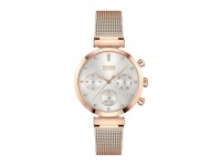 Montre Femme Hugo Boss Flawless 1502553 Maille milanaise or rose