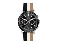 Montre Hugo Boss Allure 1513963 chronographe quatz bracelet nato marron blanc noir