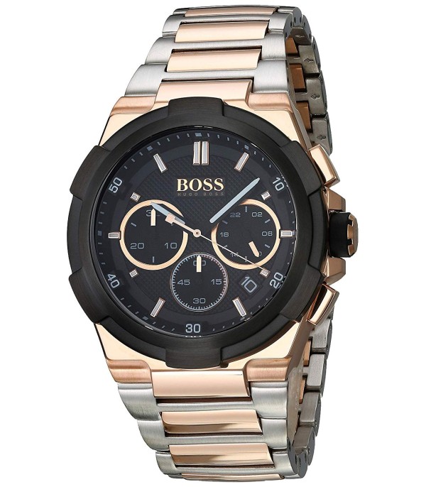 Montre Hugo Boss Supernova 1513358 bracelet or et acier