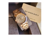 Montre Burberry The City BU9039 acier inoxydable or rose