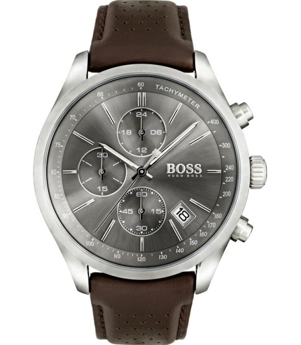 Montre Homme Hugo Boss Grand Prix 1513476 Bracelet cuir marron