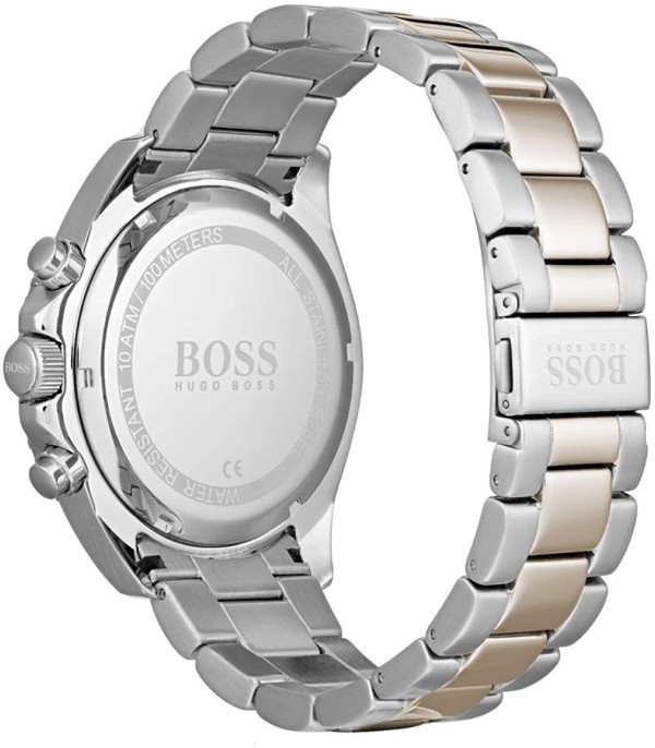 Montre Homme Hugo Boss Ocean 1513705 bracelet acier bicolore