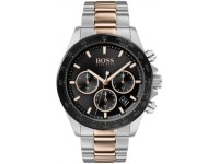 Montre Hugo Boss Hero 1513757 chronomètre acier bicolore or rose / argent