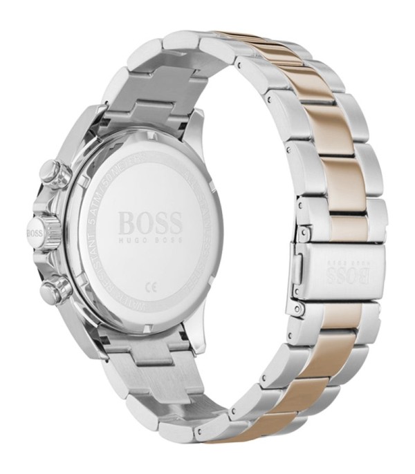 Montre Hugo Boss Hero 1513757 chronomètre acier bicolore or rose / argent