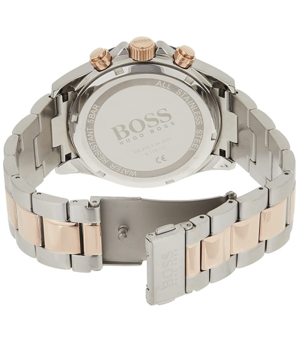 Montre Hugo Boss Hero 1513757 chronomètre acier bicolore or rose / argent