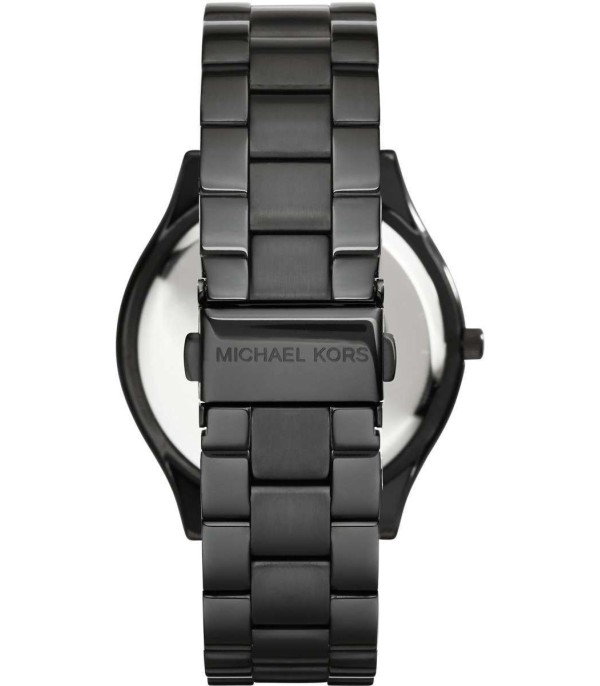 Montre Michael Kors Slim Runway MK3221 Bracelet en acier noir