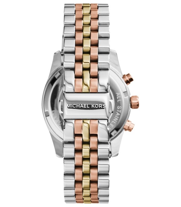 Montre Michael Kors Lexington MK5735 Bracelet 3 tons or/acier/or rose