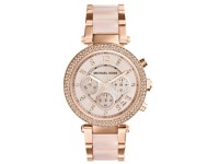 Montre Femme Michael Kors Parker MK5896 Bracelet en acier or rose et acétate