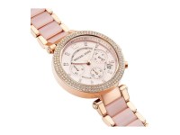 Montre Femme Michael Kors Parker MK5896 Bracelet en acier or rose et acétate