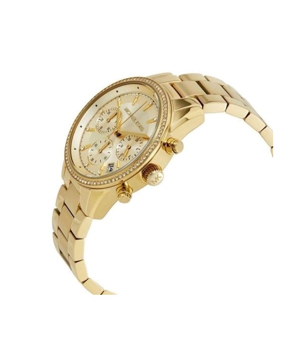 Montre Michael Kors Ritz MK6356 Bracelet en métal doré jaune