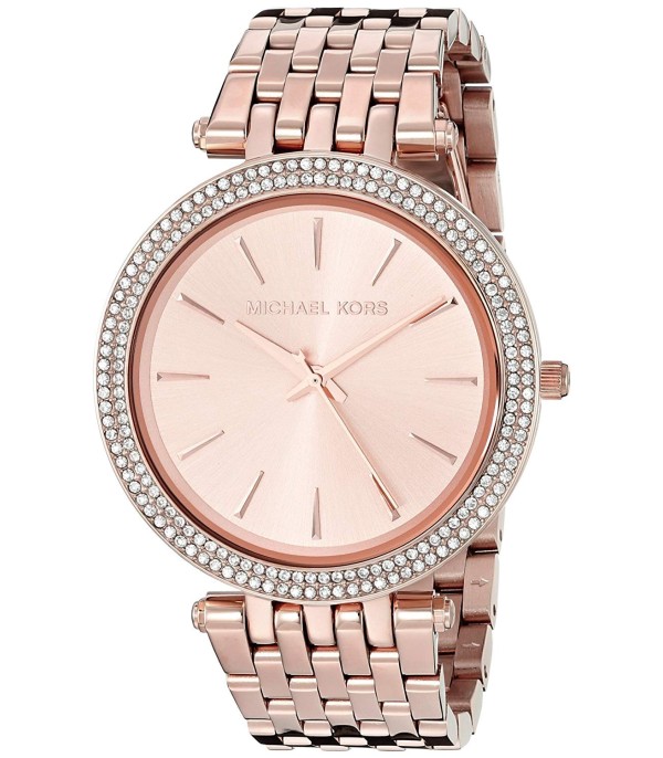 Montre Michael Kors Darci MK3192 ornée de cristaux en acier or rose