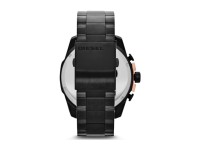 Montre Homme Diesel mega chief DZ4309 Noire à plaques or rose