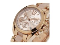 Montre Femme Michael Kors bradshaw Mini MK6066 Acier or rose et acétate rose clair