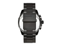 Montre Homme Diesel Mega Chief DZ4318 Boîtier et bracelet noirs en acier reflets iridescents