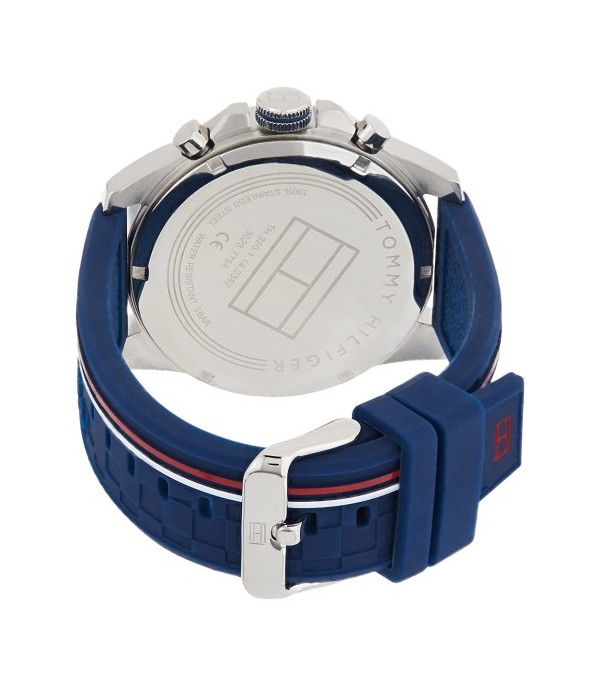 Montre Homme Tommy Hilfiger Decker 1791476 bracelet silicone bleu