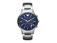 Montre Emporio Armani Renato AR2448 bracelet en acier cadran bleu